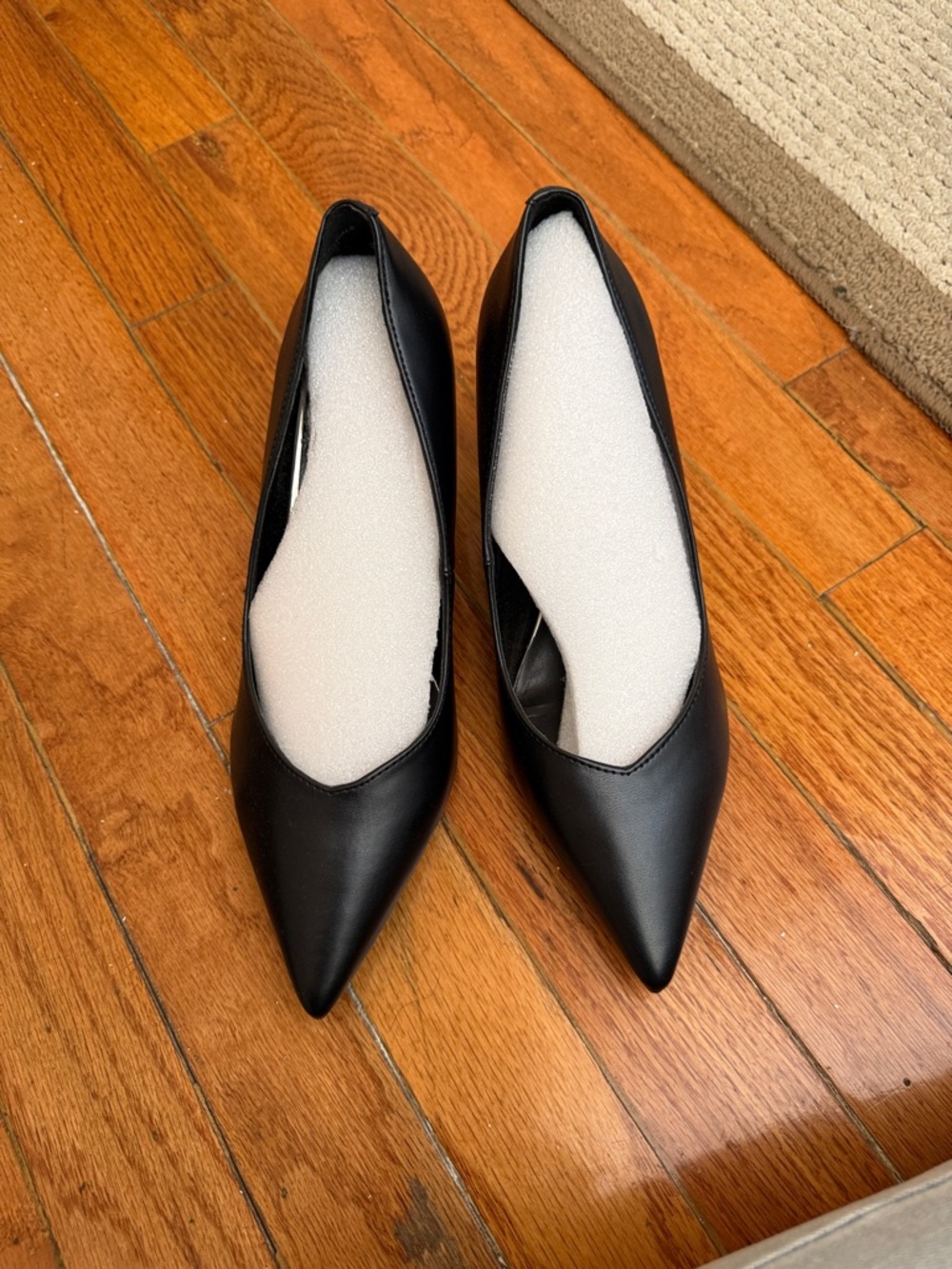Nine West Black Pointed-Toe Pumps
